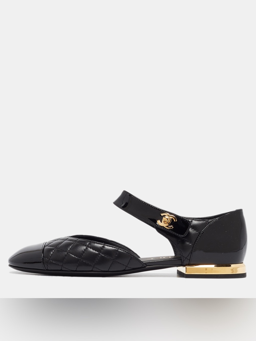 Chanel Quilted Slingback Flats in Black EU 36C
